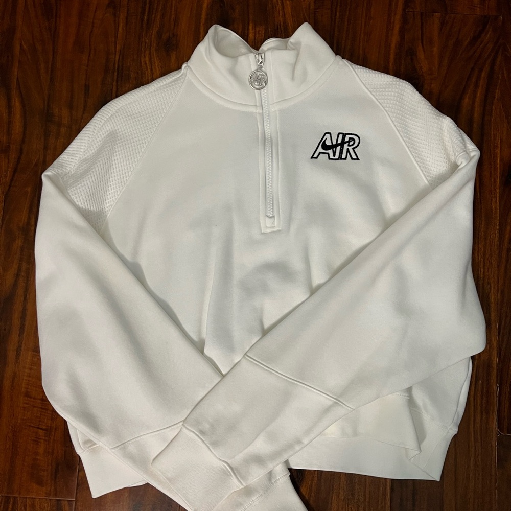 White Cropped Nike Sweater